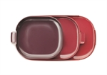 357001 Nabo tray bakkesæt fra Normann Copenhagen rød set fra oven - Fransenhome